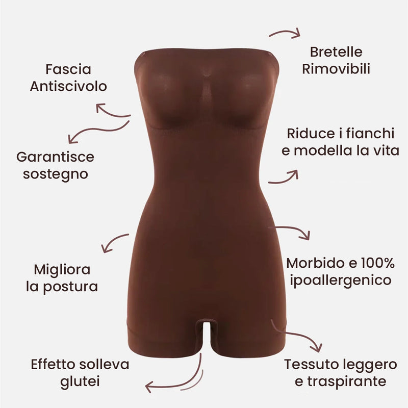 Body Modellante Con Spalline Removibili - Premium Shaper - Compra 1, Portane a Casa 2