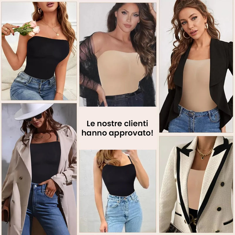 Body Modellante Con Spalline Removibili - Premium Shaper - Compra 1, Portane a Casa 2